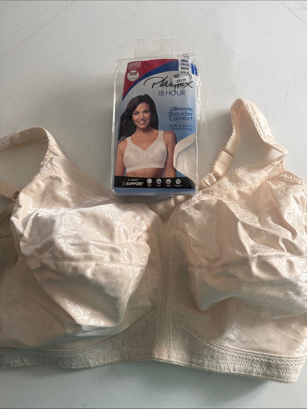 Playtex Wireless Bra 54DDD Beige